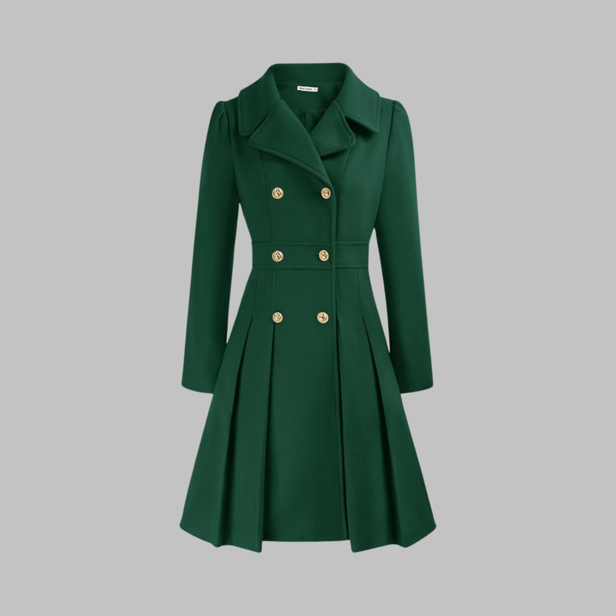 Women's Double-Button Longline Coat