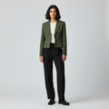 Women's Cropped Power Blazer