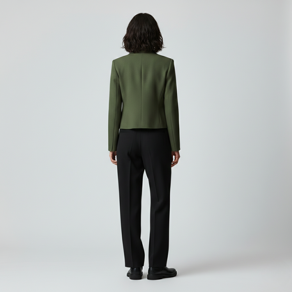 Women's Cropped Power Blazer