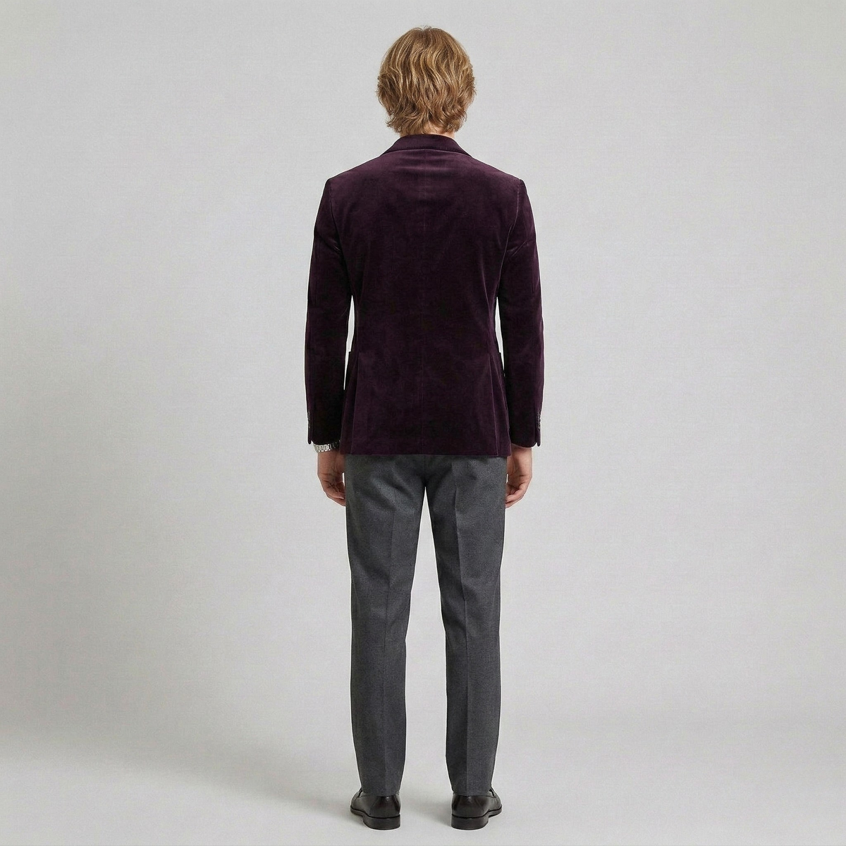 Men's Velvet-Finish Evening Blazer