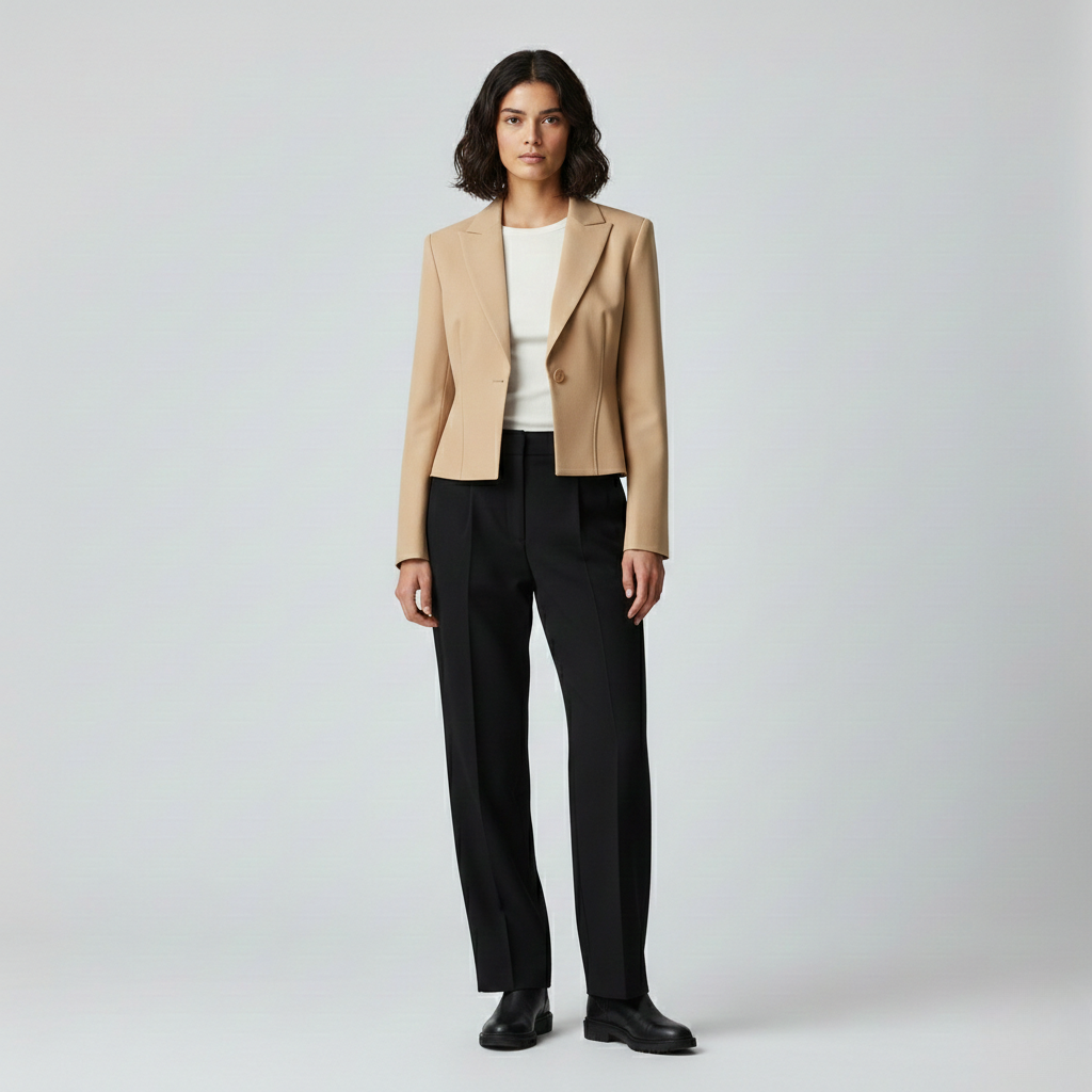 Women's Cropped Power Blazer
