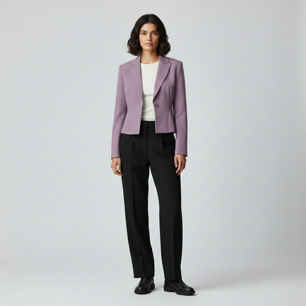 Women's Cropped Power Blazer
