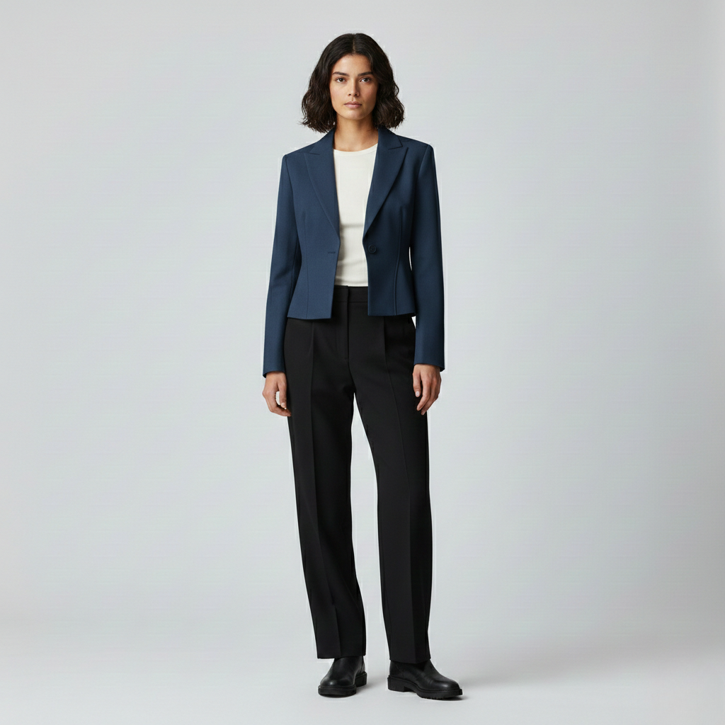 Women's Cropped Power Blazer