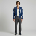 Men's Glossy Bomber Jacket