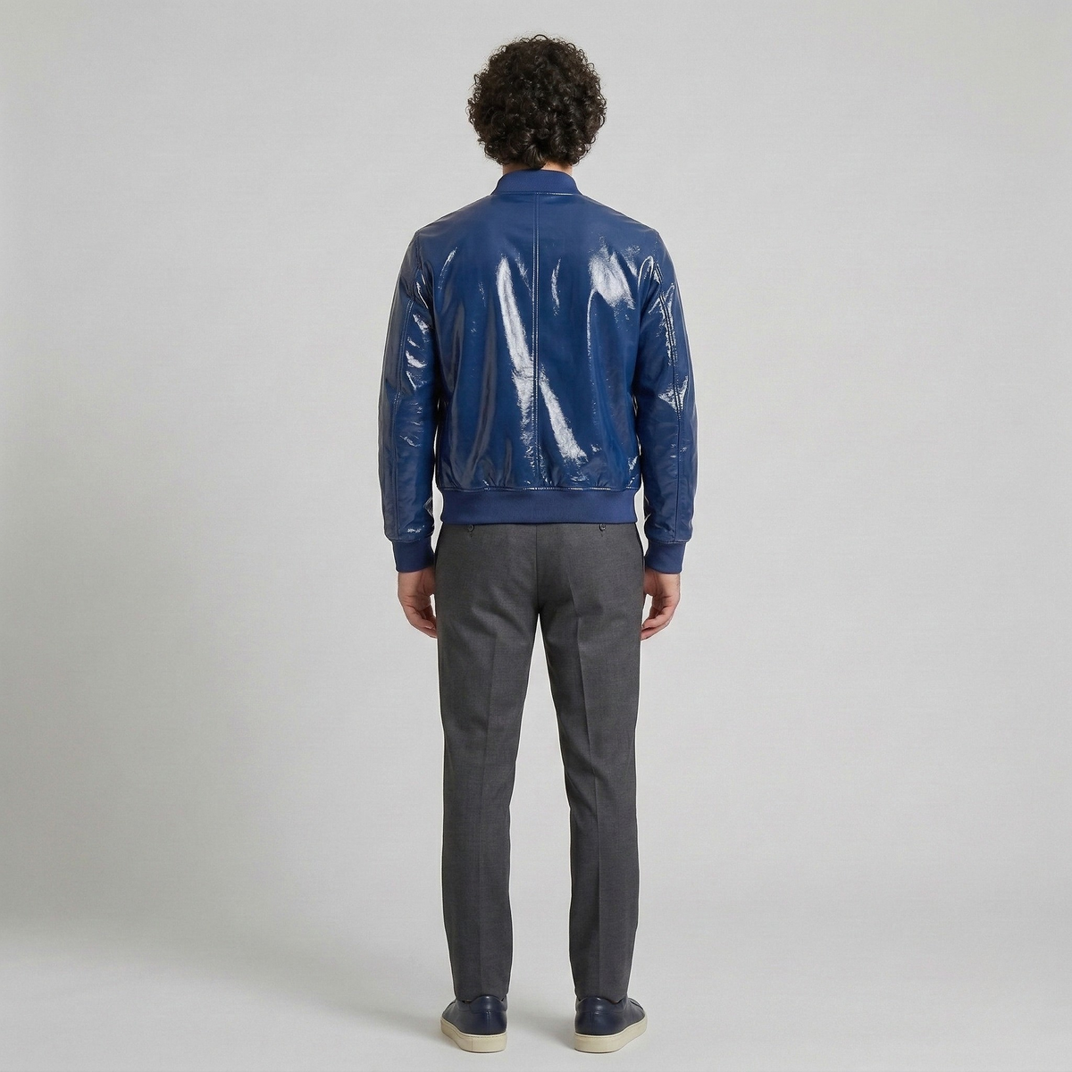 Men's Glossy Bomber Jacket