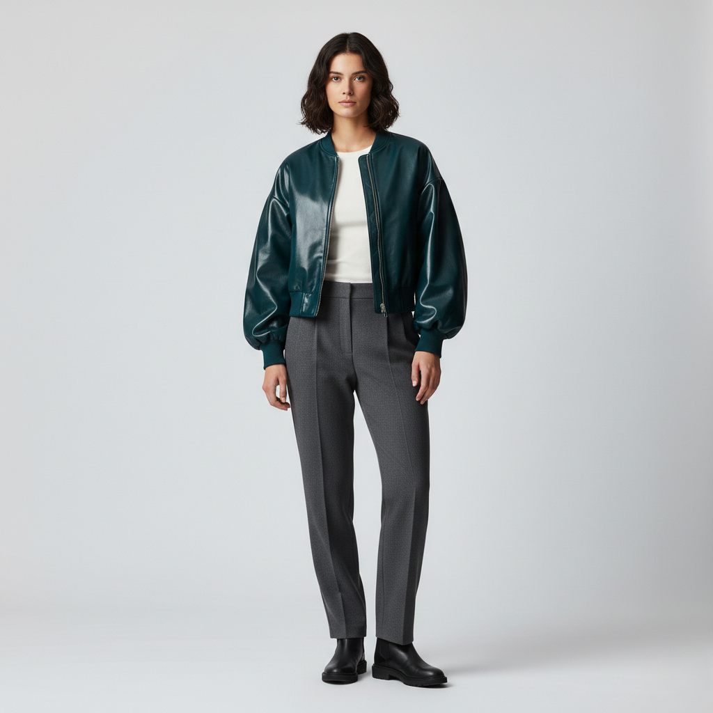 Women's Oversized Bomber Jacket
