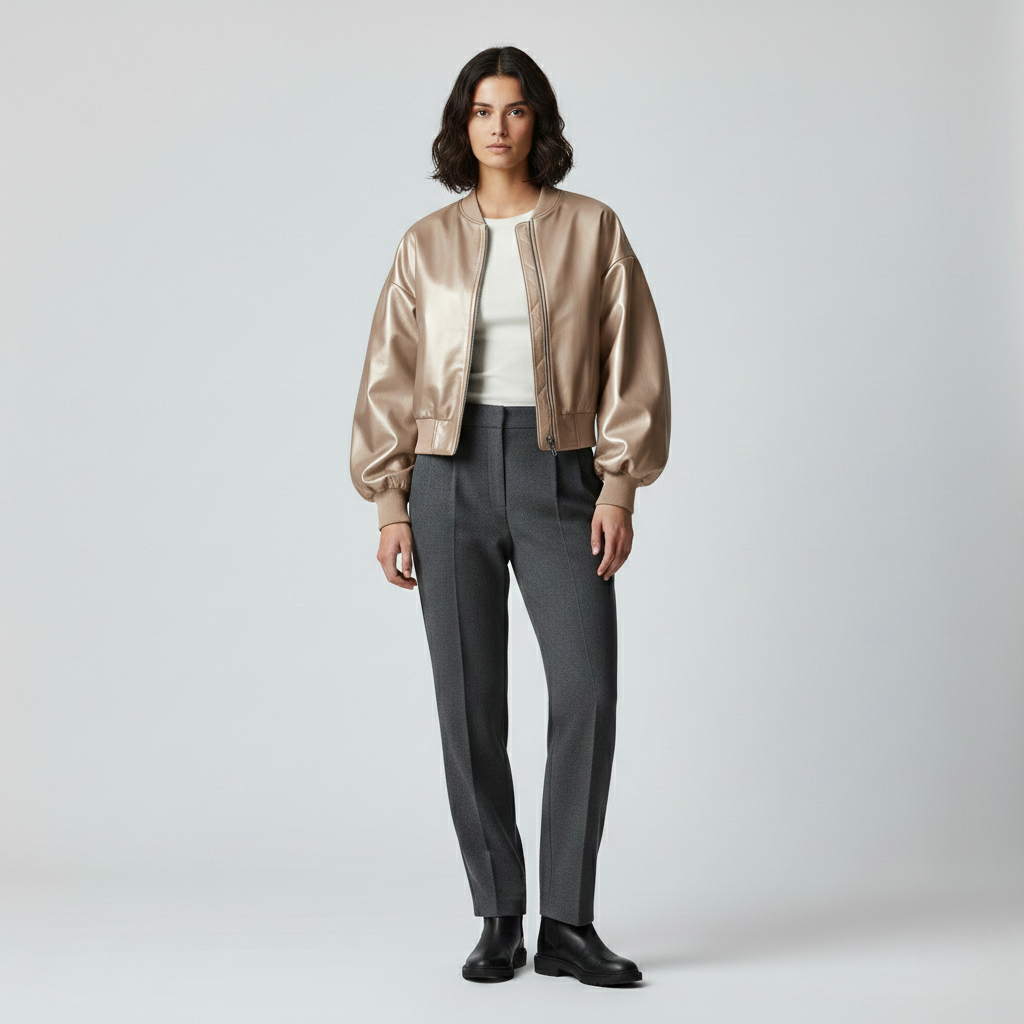 Women's Oversized Bomber Jacket