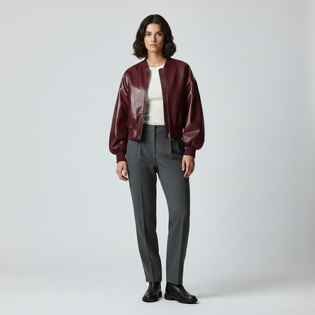 Women's Oversized Bomber Jacket