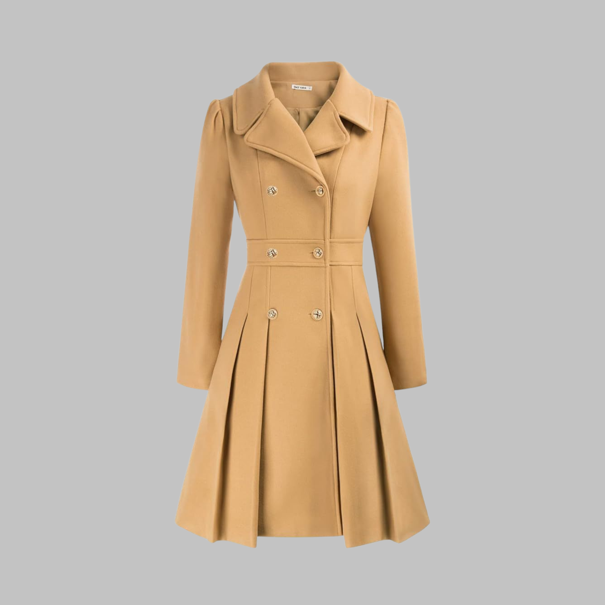 Women's Double-Button Longline Coat