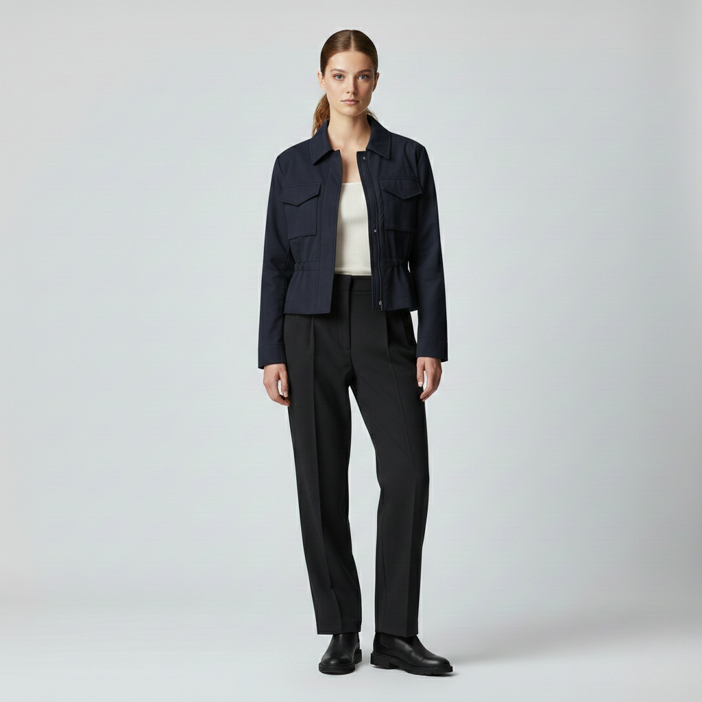 Women's Cropped Utility Field Jacket