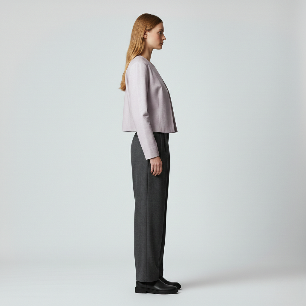 Women's Cropped Open-Front Jacket