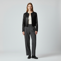 Women's Cropped Open-Front Jacket