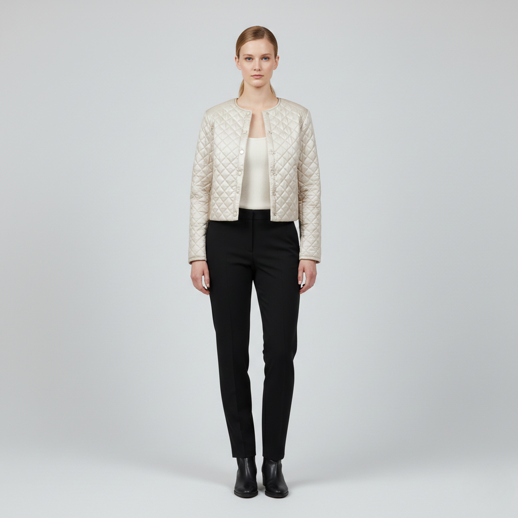 Women's Quilted Cropped Jacket
