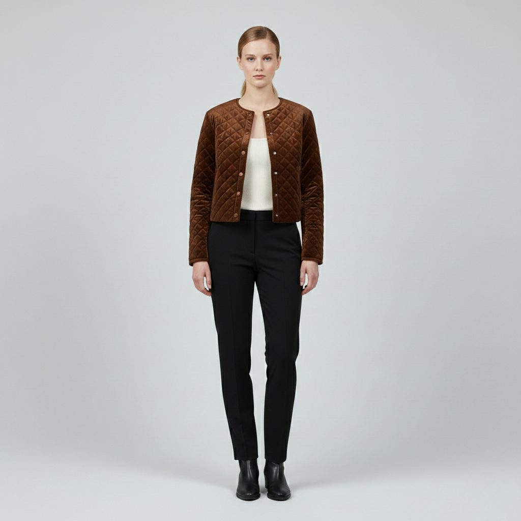 Women's Quilted Cropped Jacket