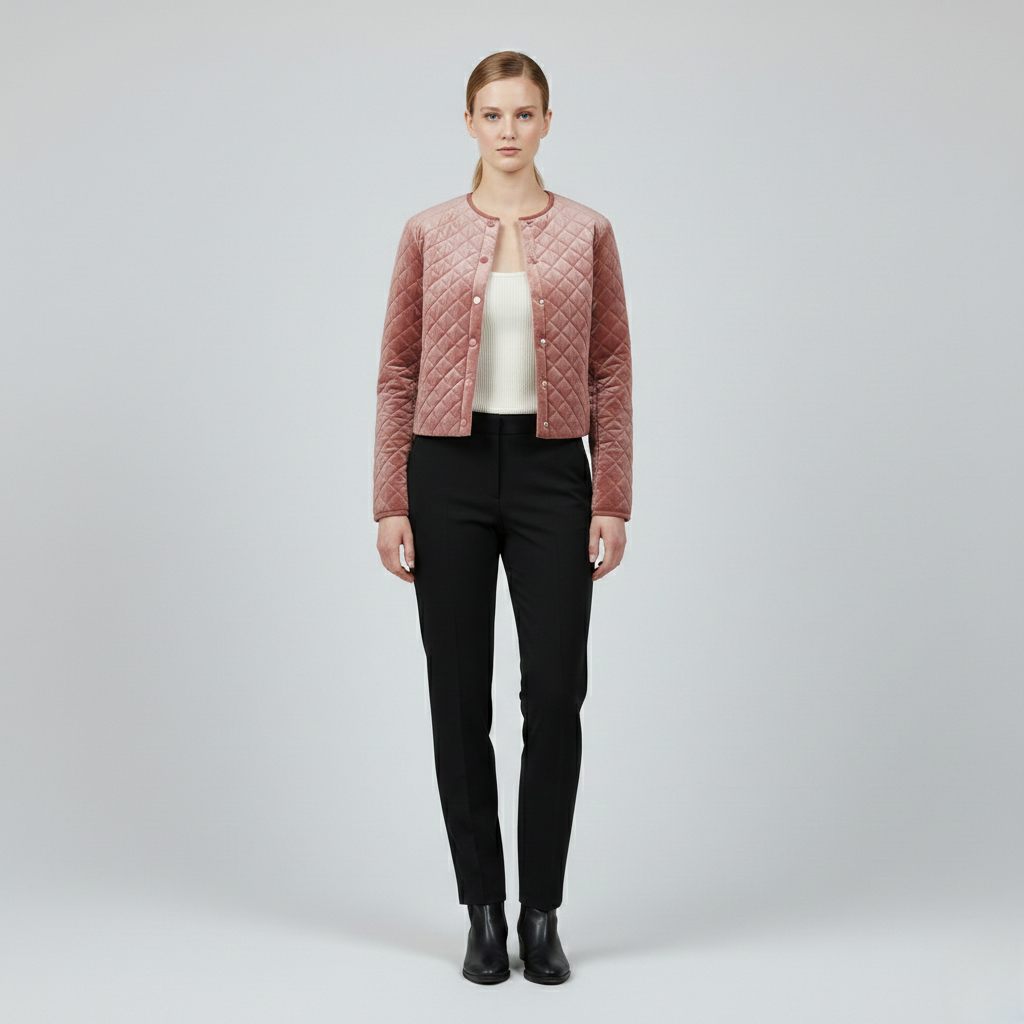 Women's Quilted Cropped Jacket
