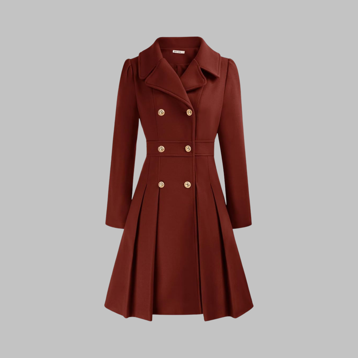 Women's Double-Button Longline Coat