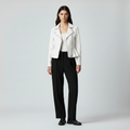 Women's Studded Peplum Moto Jacket