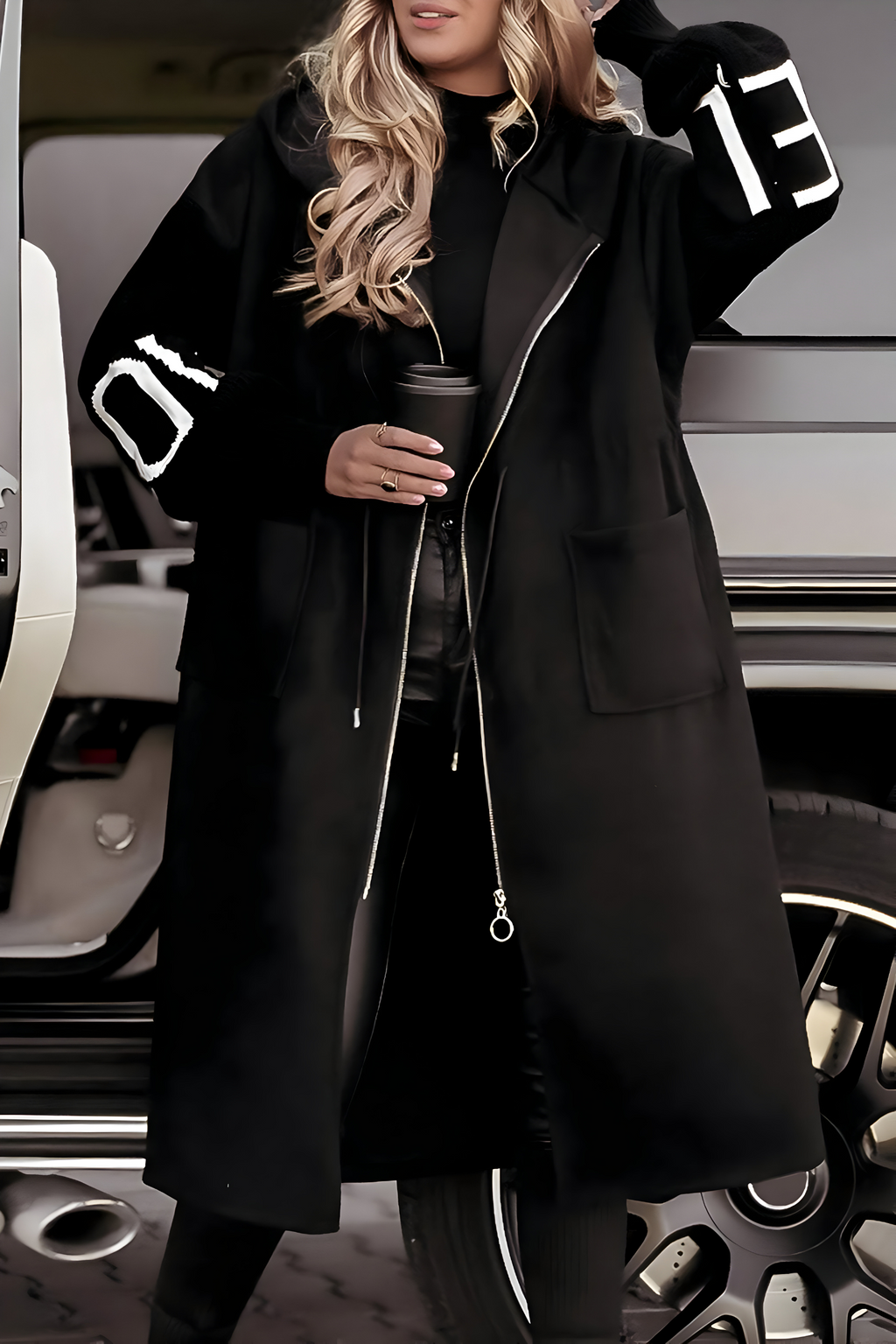 Women's Hooded Longline Coatigan