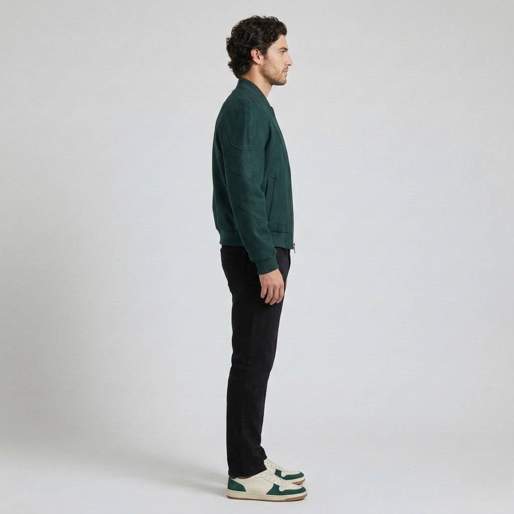 Men's Structured Modern Bomber Jacket