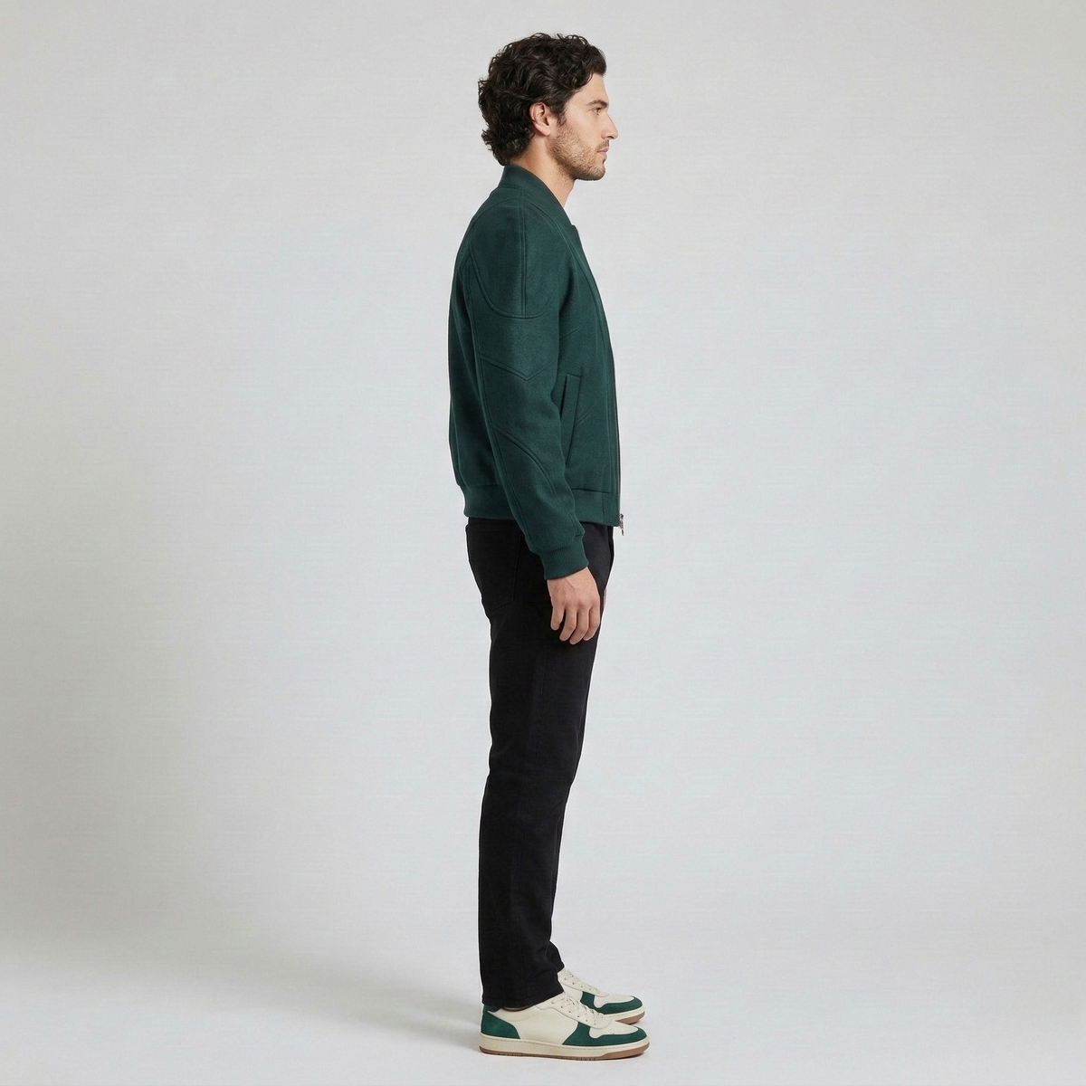 Men's Structured Modern Bomber Jacket