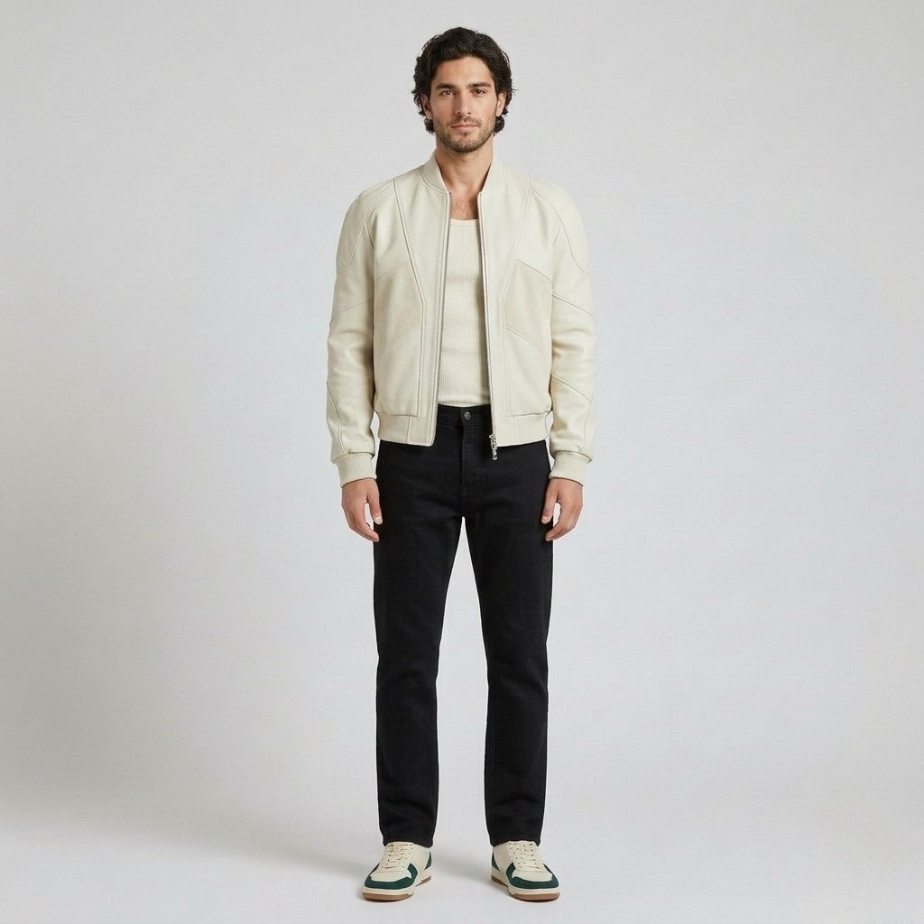 Men's Structured Modern Bomber Jacket