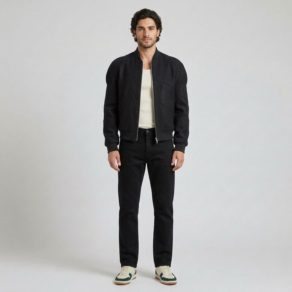 Men's Structured Modern Bomber Jacket