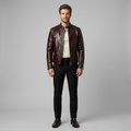 Men's Heritage Racer Faux-Leather Jacket