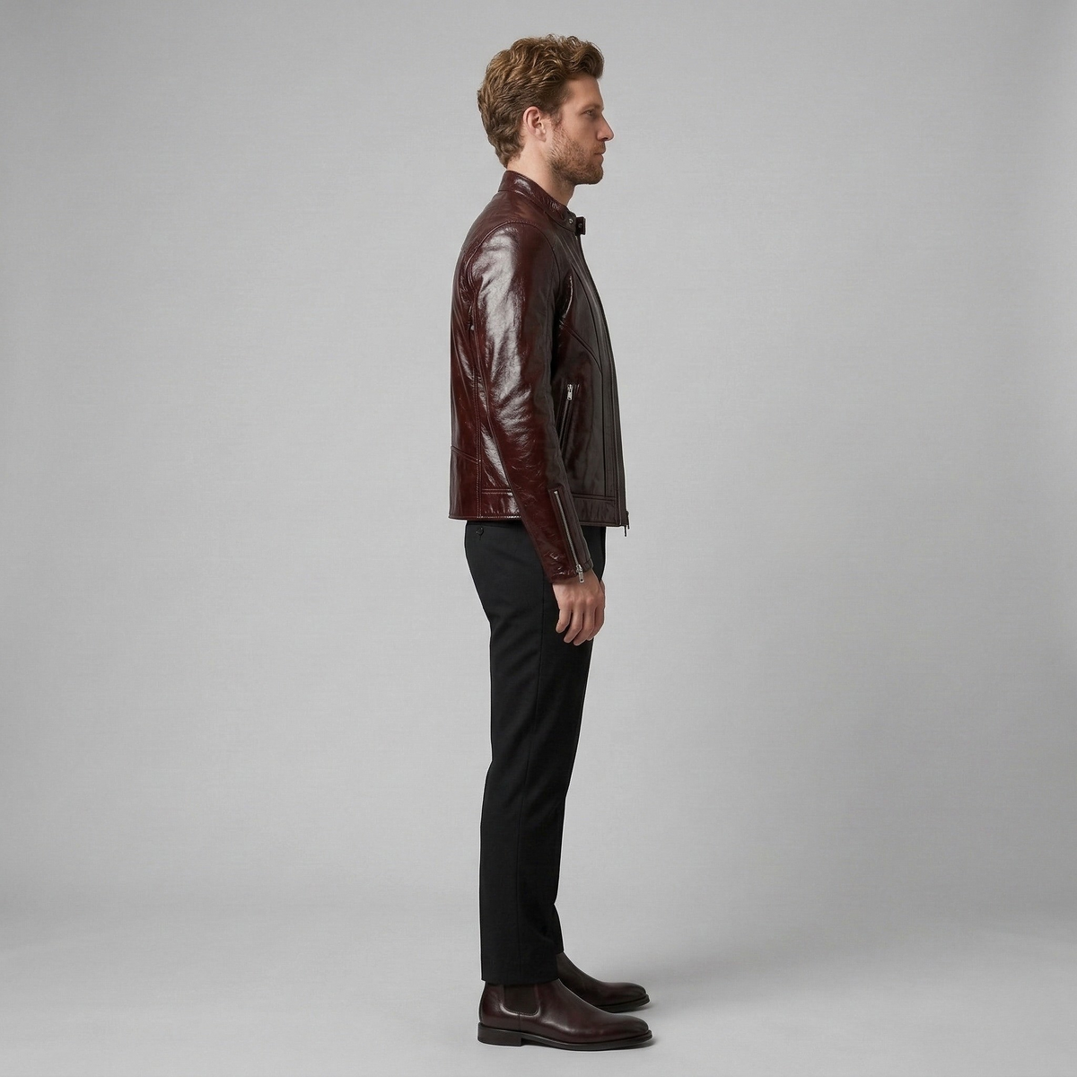 Men's Heritage Racer Faux-Leather Jacket