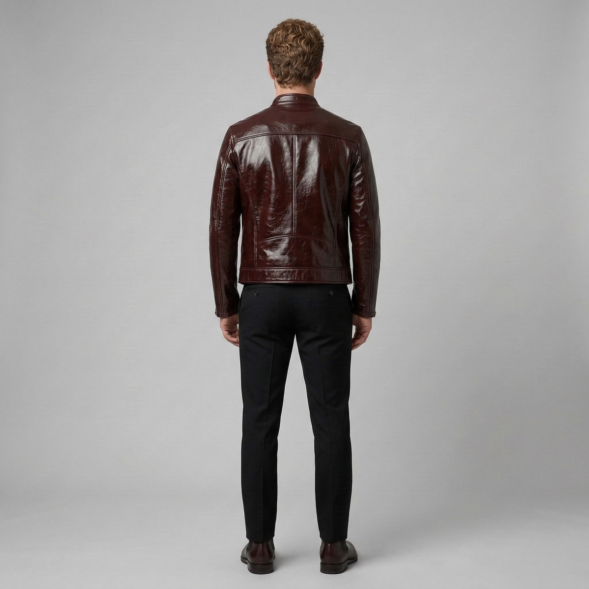 Men's Heritage Racer Faux-Leather Jacket