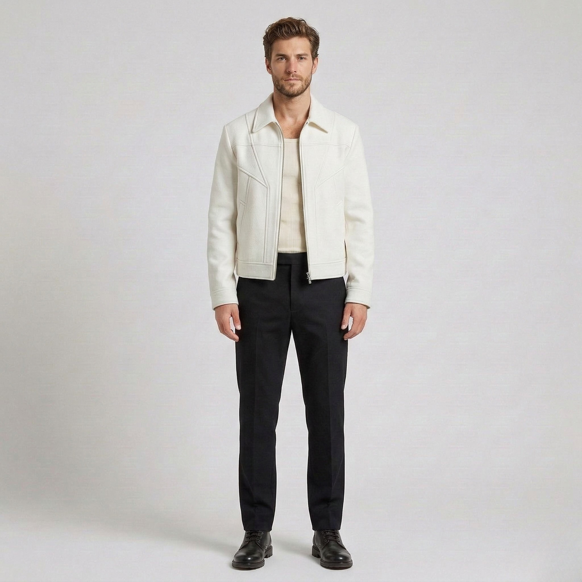 Men's Structured Zip Jacket