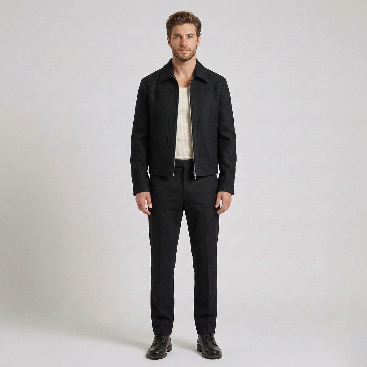 Men's Structured Zip Jacket