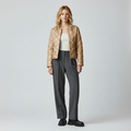 Women's Diamond-Quilted Cropped Jacket