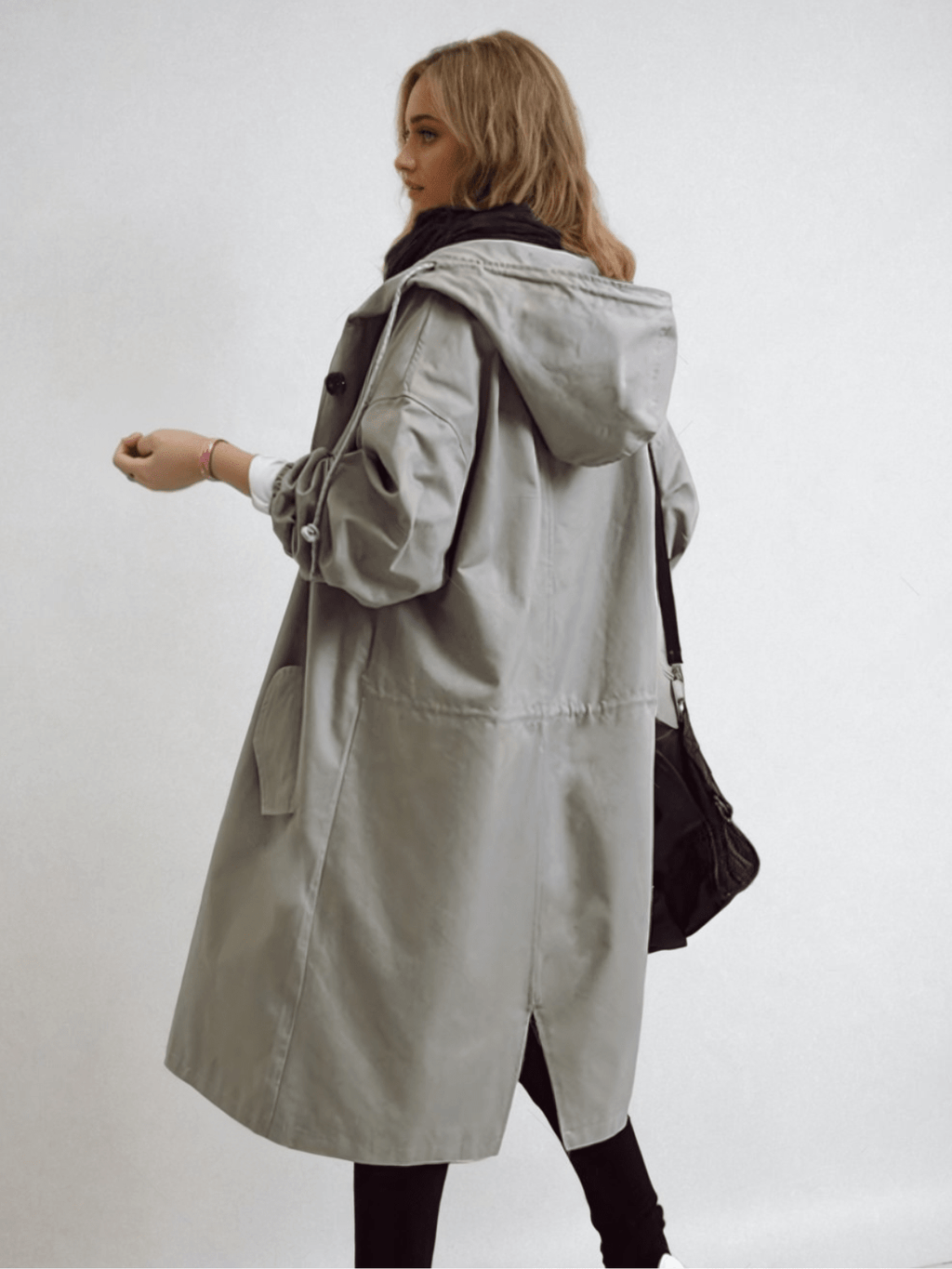 Women's Water-Repellent Double-Breasted Trench Coat