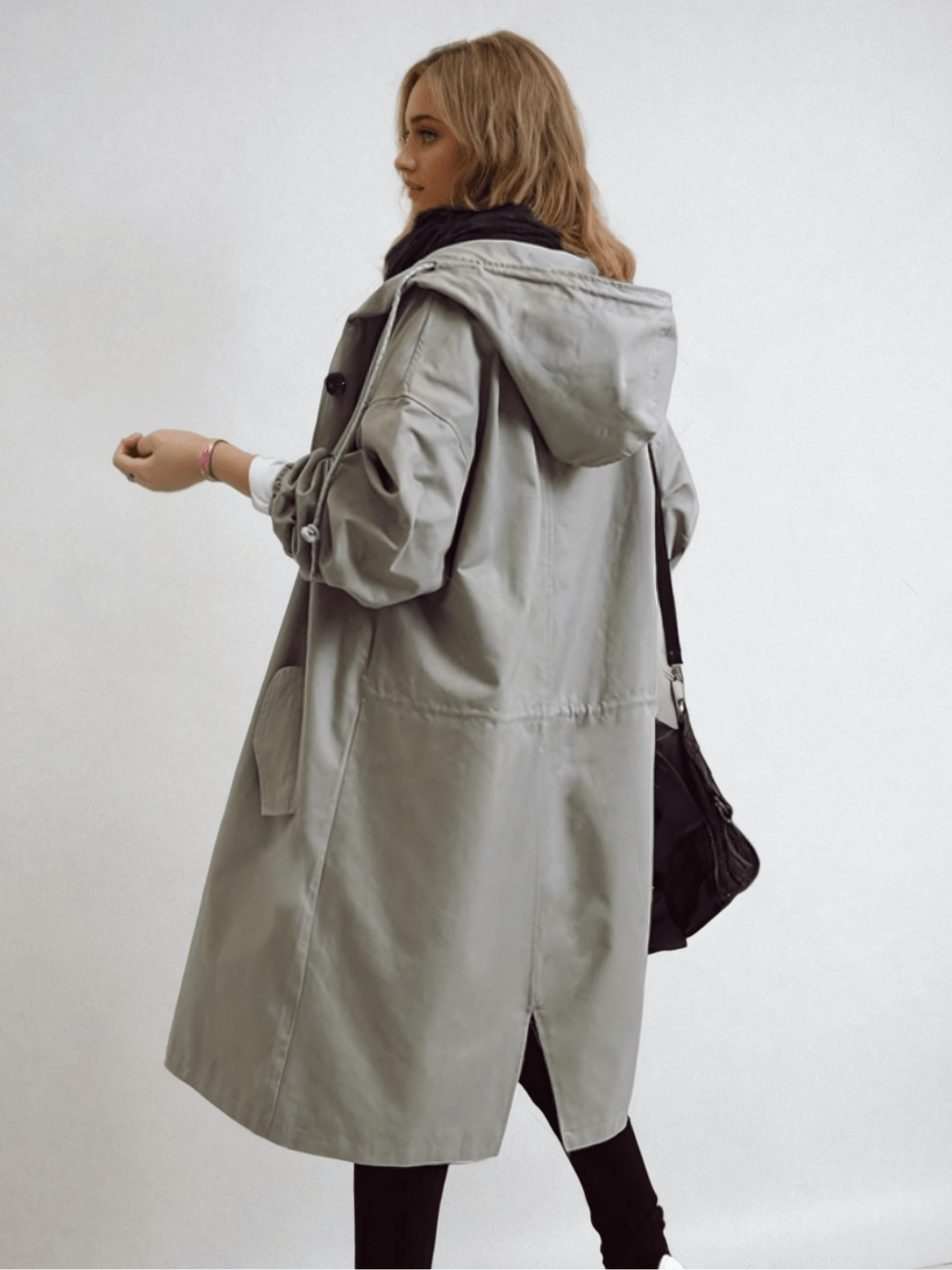 Women's Water-Repellent Double-Breasted Trench Coat