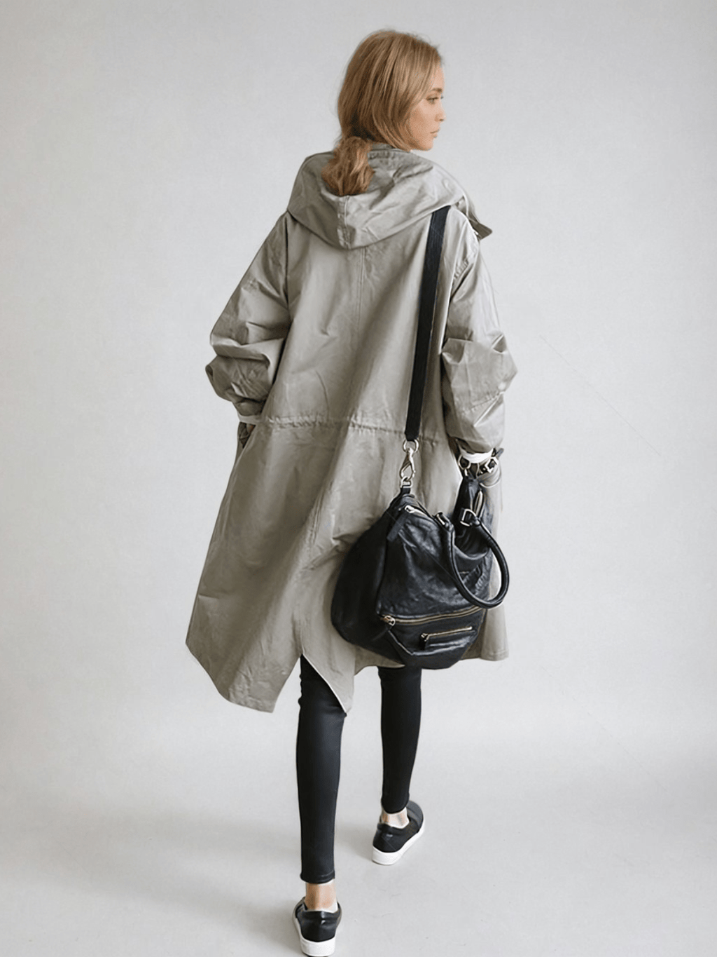 Women's Water-Repellent Double-Breasted Trench Coat